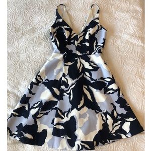 KEEPSAKE blue floral pattern dress XS